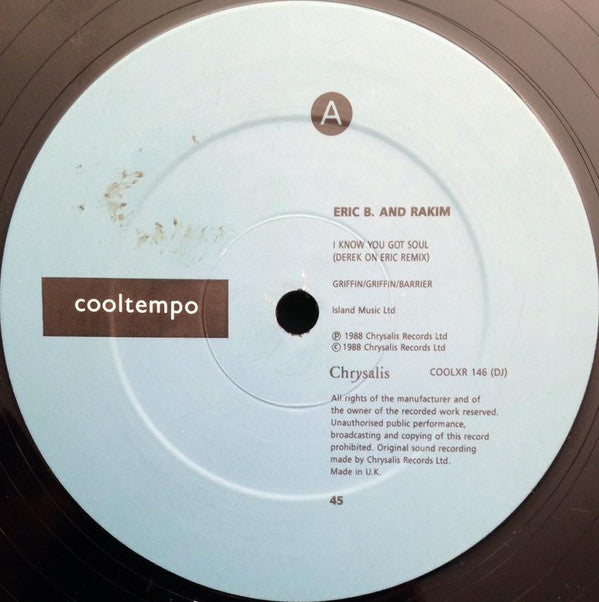 Eric B. And Rakim ~ I Know You Got Soul (Derek On Eric Remix) (Vinyl) - Djungel & Jazz