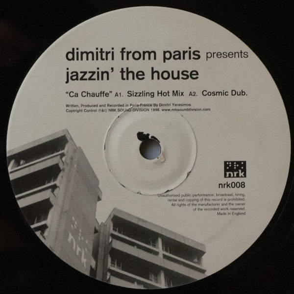 Dimitri From Paris : Jazzin' The House (12")