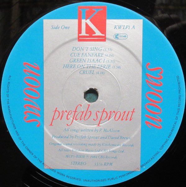 Prefab Sprout ~ Swoon (Vinyl) - Djungel & Jazz