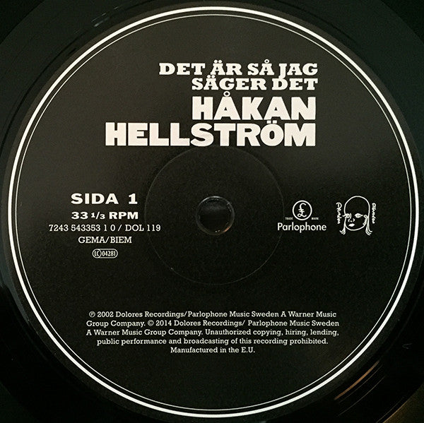 Håkan Hellström ~ Det Är Så Jag Säger Det (Vinyl) - Djungel & Jazz