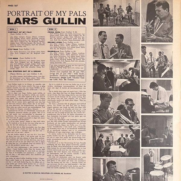 Lars Gullin ~ Portrait Of My Pals (Vinyl) - Djungel & Jazz