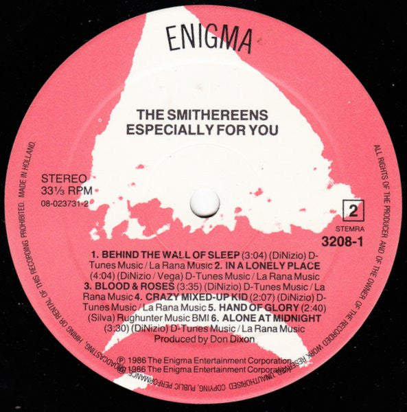 The Smithereens ~ Especially For You (Vinyl) - Djungel & Jazz