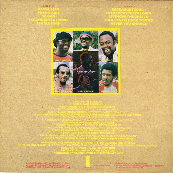 Toots & The Maytals : Reggae Got Soul (LP, Album)