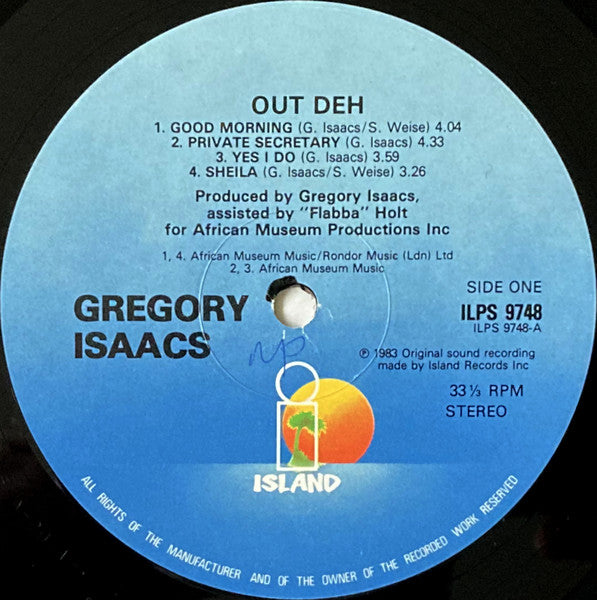 Gregory Isaacs : Out Deh! (LP, Album)