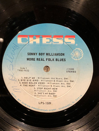 Sonny Boy Williamson  ~ More Real Folk Blues (Vinyl) - Djungel & Jazz