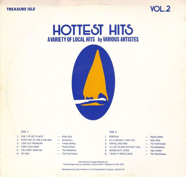 Various : Hottest Hits Volume 2 (LP, Comp)