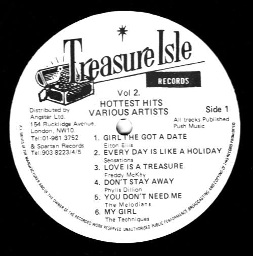 Various : Hottest Hits Volume 2 (LP, Comp)