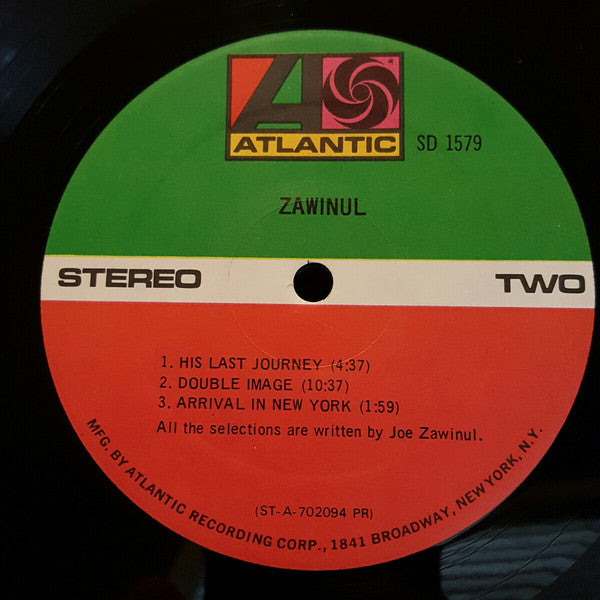Joe Zawinul ~ Zawinul (Vinyl) - Djungel & Jazz