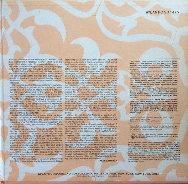Herbie Mann : Impressions Of The Middle East (LP, Album, RE, Pre)