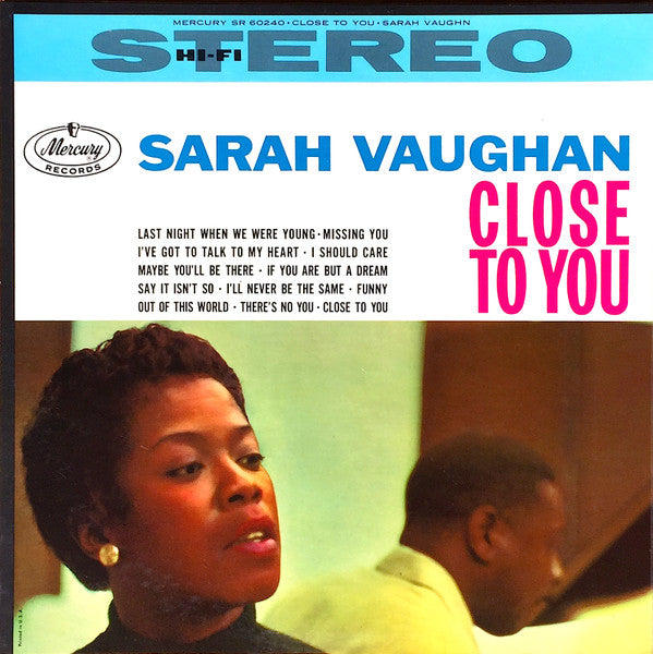 Sarah Vaughan ~ Close To You (Vinyl) - Djungel & Jazz