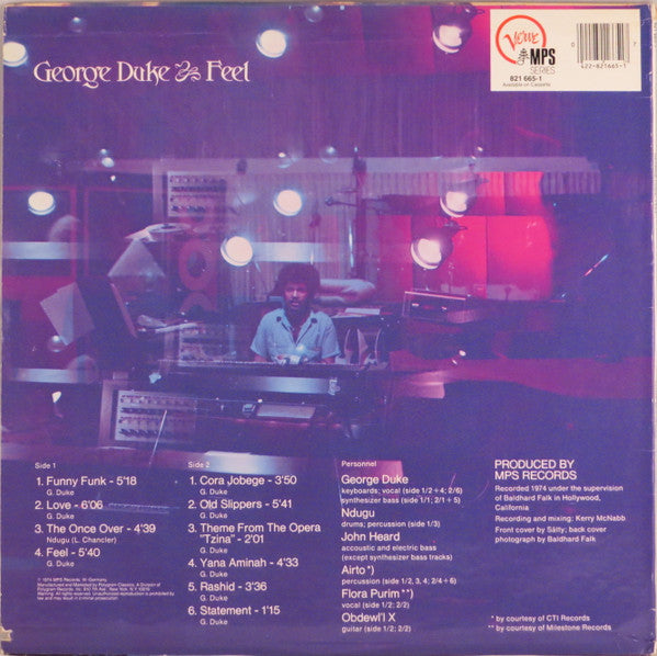 George Duke ~ Feel (Vinyl) - Djungel & Jazz
