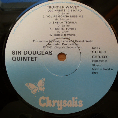 Sir Douglas Quintet : Border Wave (LP, Album)