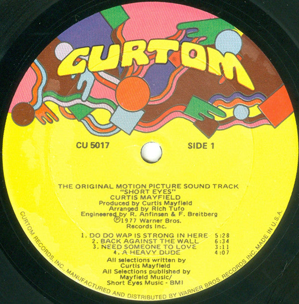 Curtis Mayfield ~ The Original Motion Picture Sound Track Short Eyes (Vinyl) - Djungel & Jazz