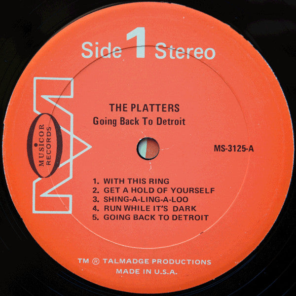 The Platters ~ Going Back To Detroit (Vinyl) - Djungel & Jazz