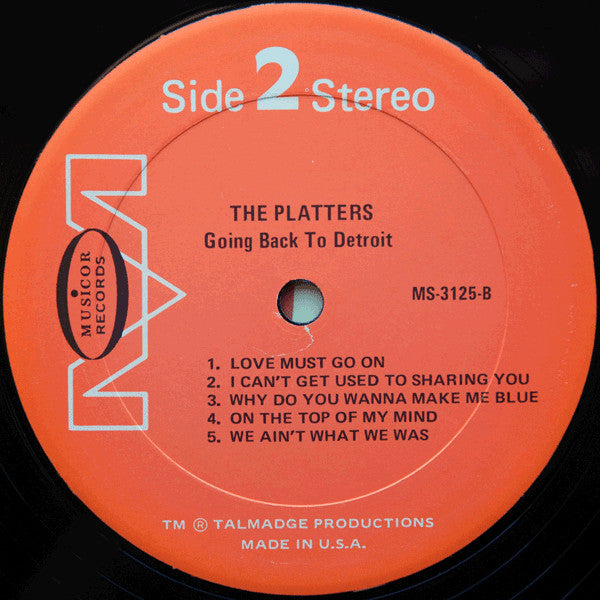 The Platters ~ Going Back To Detroit (Vinyl) - Djungel & Jazz
