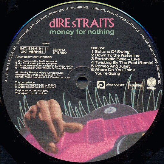Dire Straits ~ Money For Nothing (Vinyl) - Djungel & Jazz