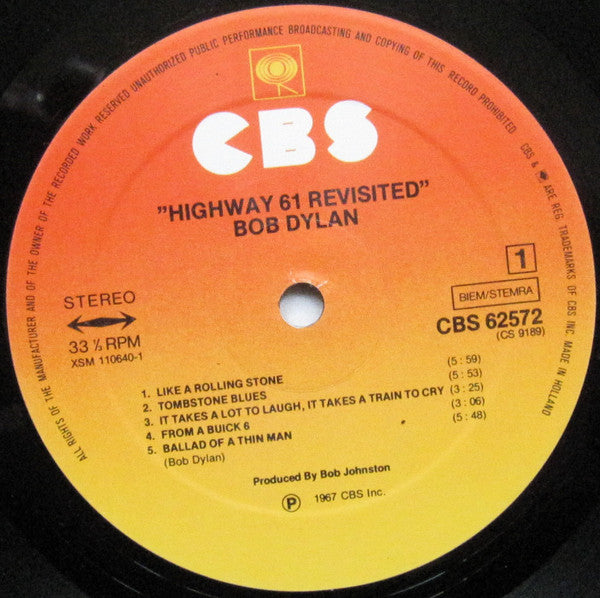 Bob Dylan ~ Highway 61 Revisited (Vinyl) - Djungel & Jazz