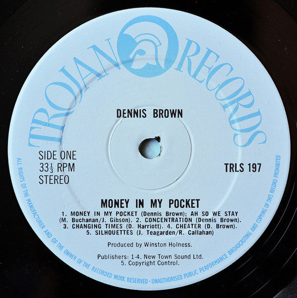Dennis Brown : Money In My Pocket (LP, Album, Comp)