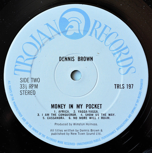 Dennis Brown : Money In My Pocket (LP, Album, Comp)