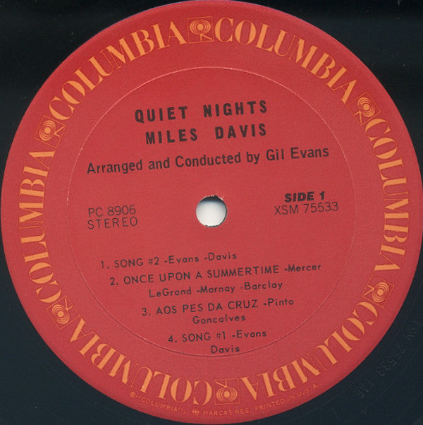 Miles Davis : Quiet Nights (LP, Album, RE)