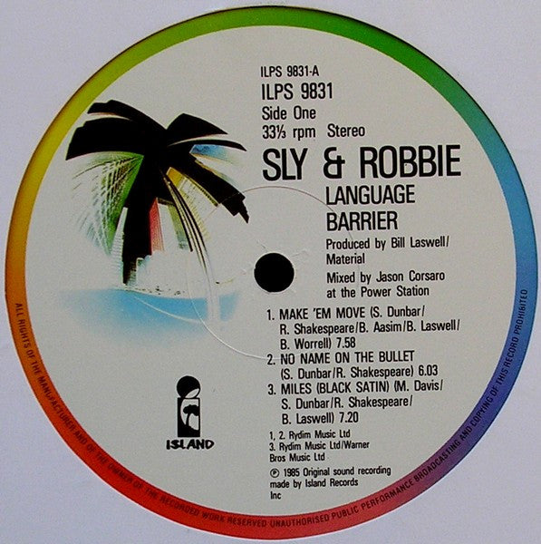 Sly & Robbie : Language Barrier (LP, Album)
