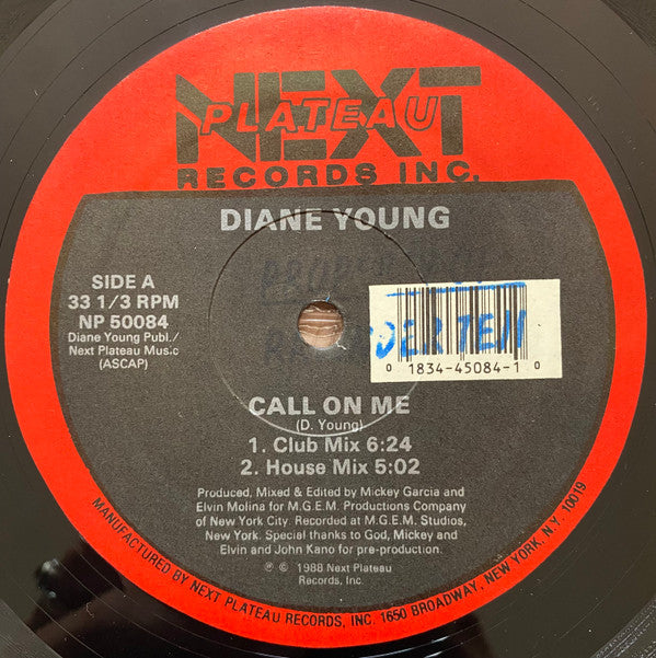 Diane Young ~ Call On Me (Vinyl) - Djungel & Jazz