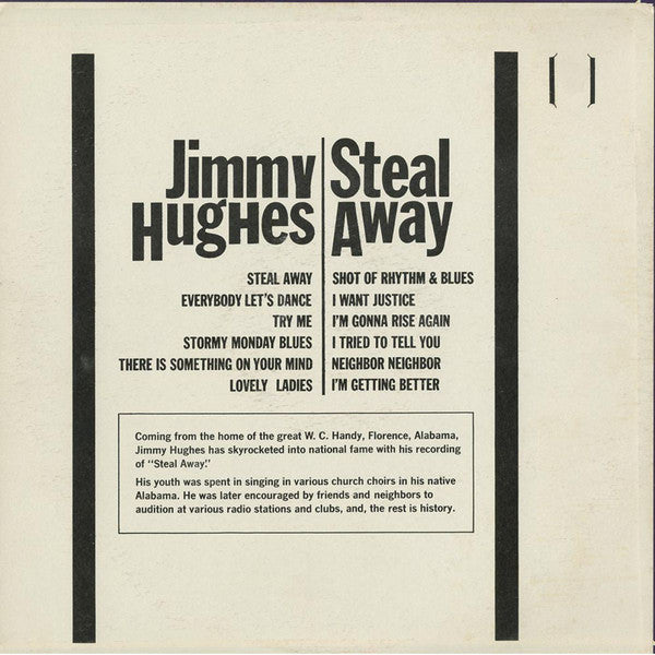 Jimmy Hughes : Steal Away (LP, Album, RE, Blu)