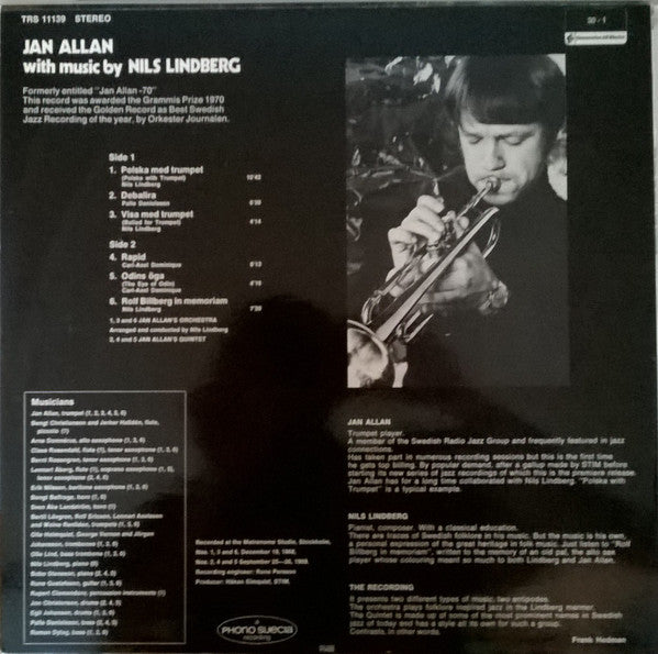Jan Allan : Jan Allan With Music By Nils Lindberg (LP, RE)