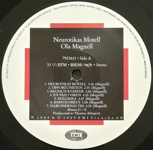 Ola Magnell ~ Neurotikas Motell (Vinyl) - Djungel & Jazz