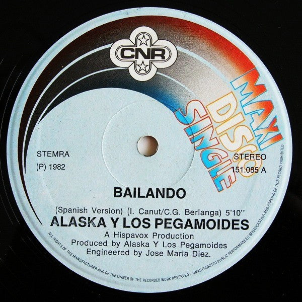 Alaska Y Los Pegamoides : Bailando (12", Maxi)