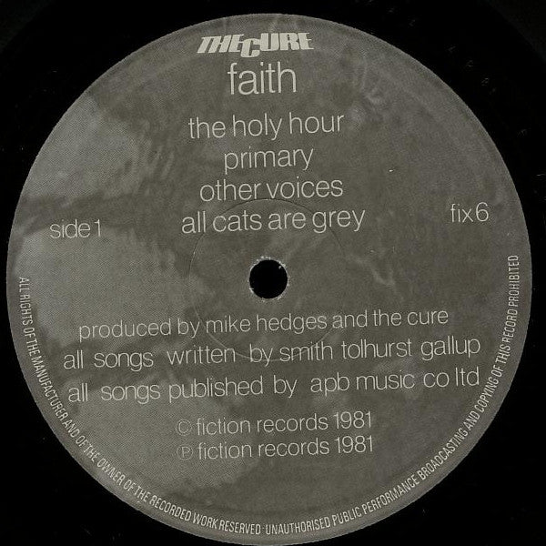 The Cure ~ Faith (Vinyl) - Djungel & Jazz