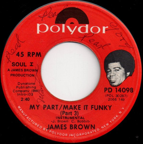 James Brown ~ My Part / Make It Funky (Vinyl) - Djungel & Jazz