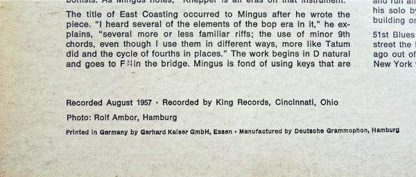 Charles Mingus ~ Charlie Mingus Sextet (Vinyl) - Djungel & Jazz
