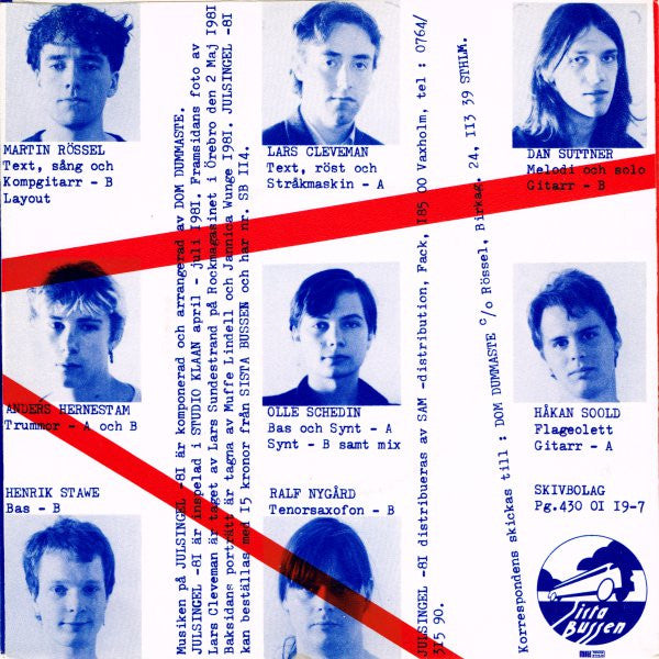 Dom Dummaste ~ Julsingel -81 (Vinyl) - Djungel & Jazz