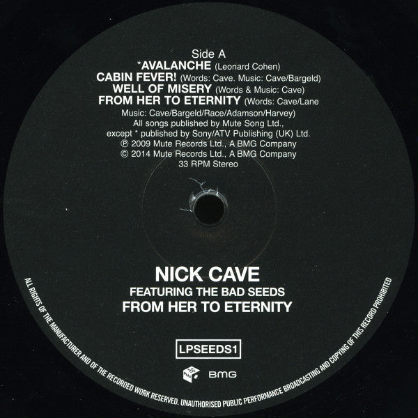 Nick Cave Featuring The Bad Seeds ~ From Her To Eternity (Vinyl) - Djungel & Jazz