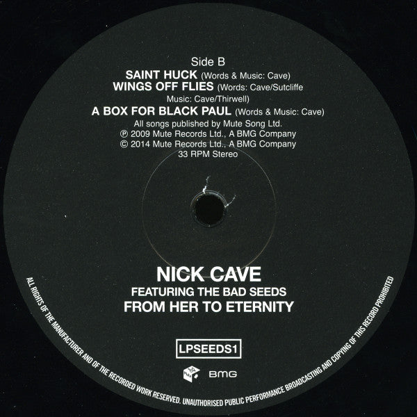 Nick Cave Featuring The Bad Seeds ~ From Her To Eternity (Vinyl) - Djungel & Jazz