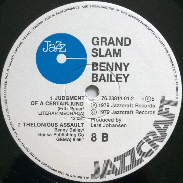 Benny Bailey ~ Grand Slam (Vinyl) - Djungel & Jazz