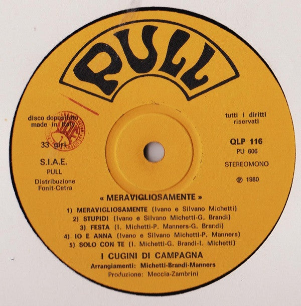 I Cugini Di Campagna ~ Meravigliosamente (Vinyl) - Djungel & Jazz