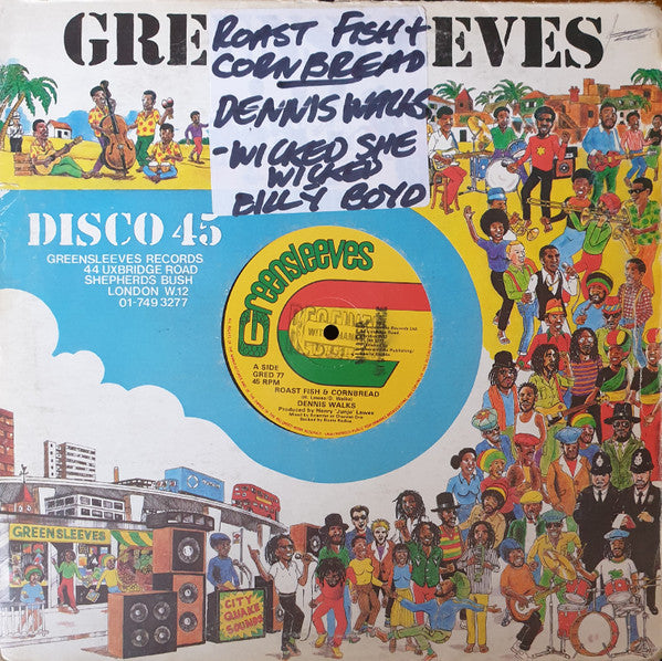 Dennis Walks / Billy Boyo ~ Roast Fish & Cornbread / Wicked She Wicked (Vinyl) - Djungel & Jazz