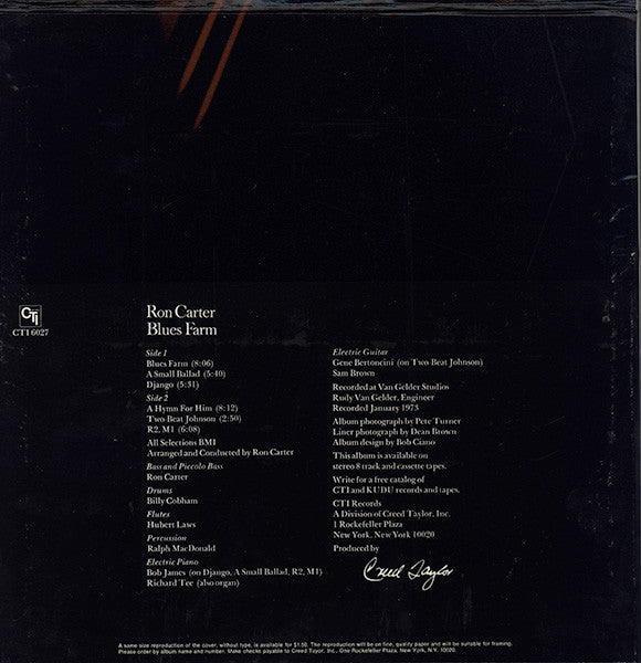 Ron Carter : Blues Farm (LP, Album)
