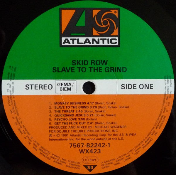 Skid Row ~ Slave To The Grind (Vinyl) - Djungel & Jazz