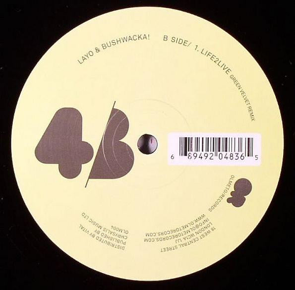 Layo & Bushwacka! Feat. Green Velvet : Life2Live (12")