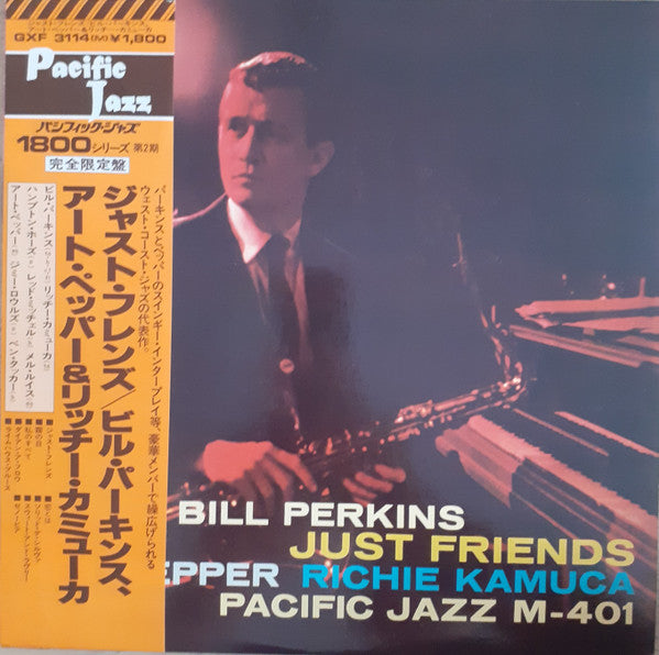 Bill Perkins, Art Pepper & Richie Kamuca : Just Friends (LP, Album, Ltd, RE)