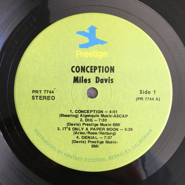 Miles Davis ~ Conception (Vinyl) - Djungel & Jazz