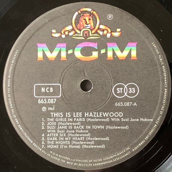 Lee Hazlewood ~ This Is Lee Hazlewood (Vinyl) - Djungel & Jazz