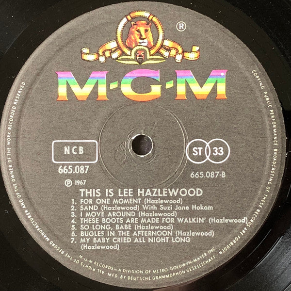 Lee Hazlewood ~ This Is Lee Hazlewood (Vinyl) - Djungel & Jazz