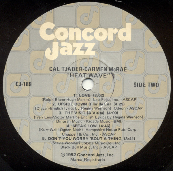 Cal Tjader ▪ Carmen McRae ~ Heat Wave (Vinyl) - Djungel & Jazz