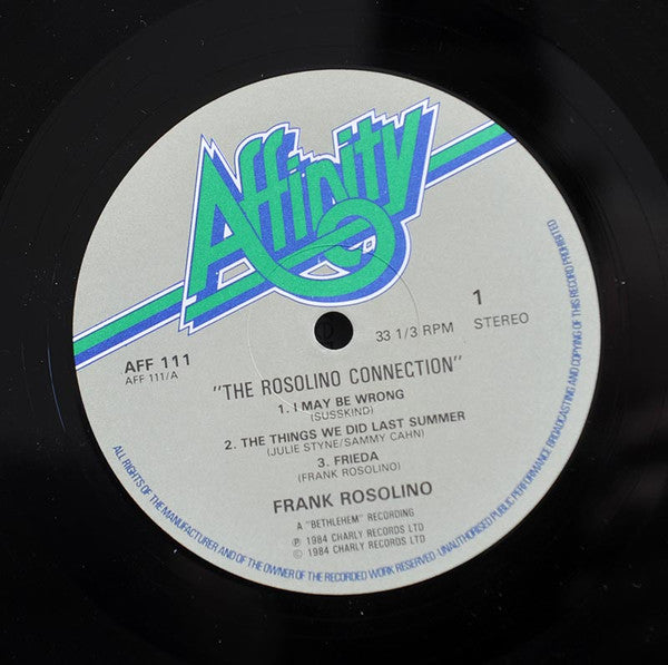 Frank Rosolino ~ The Rosolino Connection (Vinyl) - Djungel & Jazz