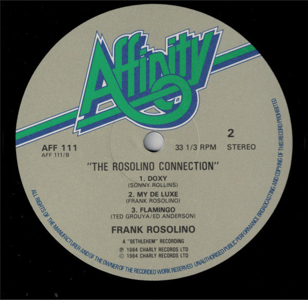 Frank Rosolino ~ The Rosolino Connection (Vinyl) - Djungel & Jazz