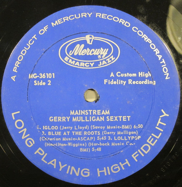 Gerry Mulligan And His Sextet ~ Mainstream Of Jazz (Vinyl) - Djungel & Jazz